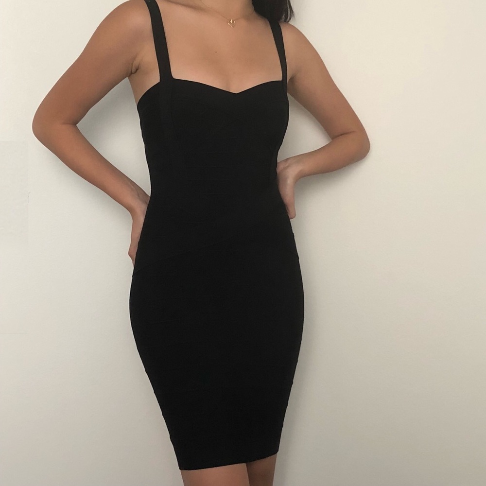 Black Bodycon Bandage Dress